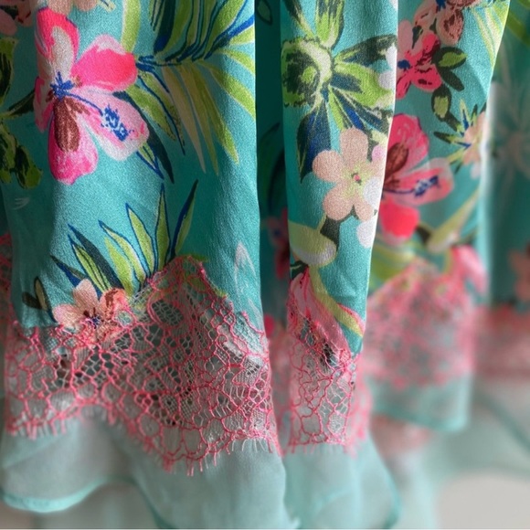 Victorias Secret Teddy Romper Y2K Tropical Print - Picture 8 of 10